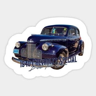 1940 Chevrolet Special Deluxe Town Sedan Sticker